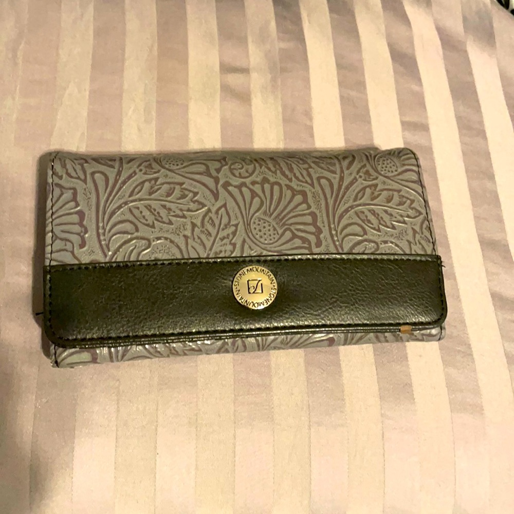 Gray Leather Wallet